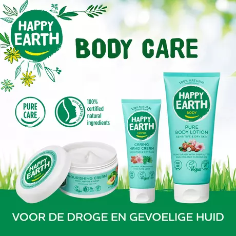 Happy Earth 100% Natuurlijke Nourishing Bodycrème 200 ML