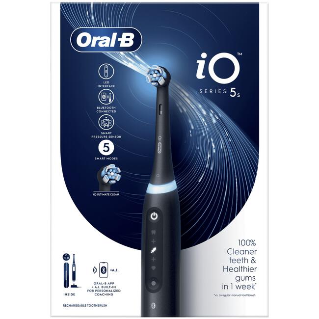 Oral-B iO 5S Zwart Elektrische Tandenborstel By Braun