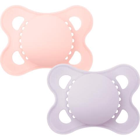 MAM Baby Original Fopspenen 0-6 maanden Plain Pink 2 stuks