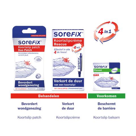 SoreFix Rescue Op Zink Gebaseerde Koortslipcr�me 6 ML