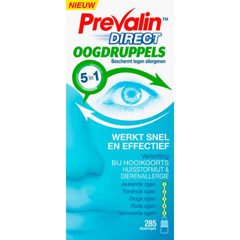 Prevalin Direct Oogdruppels bij Hooikoorts 10 ML