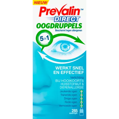 Prevalin Direct Oogdruppels bij Hooikoorts 10 ML