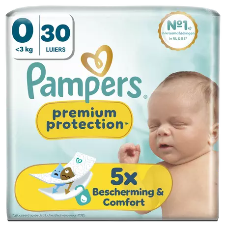 Pampers Premium Protection Luiers Maat 0-3 kg 30 stuks