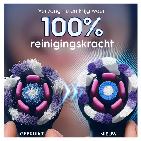 Oral-B iO Radiant White Opzetborstels Zwart 4 Stuks