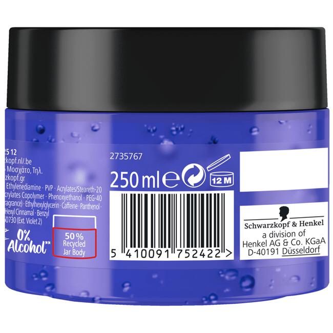 Taft Styling Gel Titane Gel 250 ML