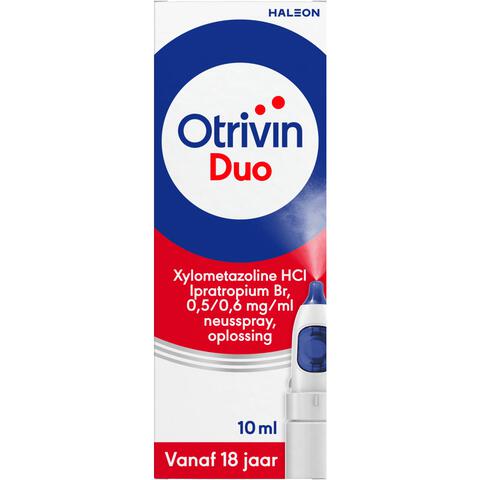 Otrivin Duo Xylometazoline HCl Ipratropium Br, 0,5/0,6 mg/ml Neusspray 10 ML