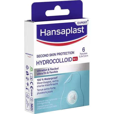 Hansaplast Second Skin Waterproof Transparante Pleister Strips 6 stuks
