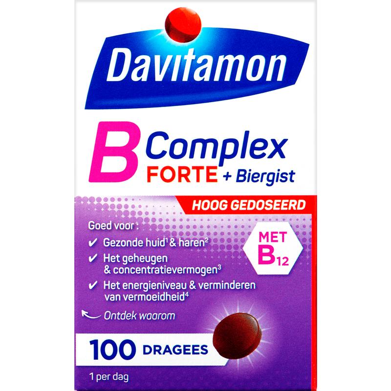 Davitamon Vitamine B-Complex Forte Dragees 100 stuks