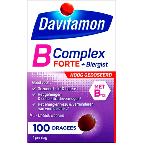 Davitamon Vitamine B-Complex Forte Dragees 100 stuks