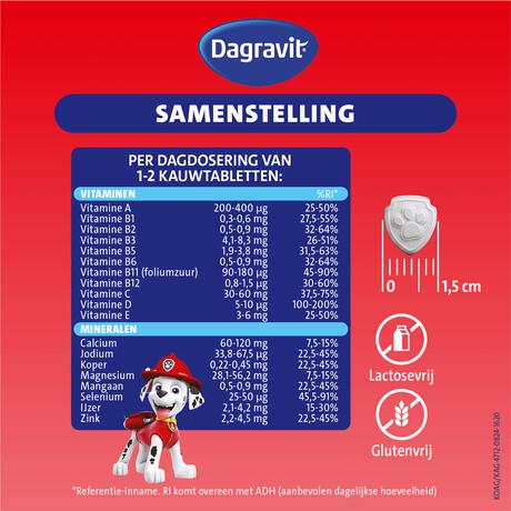 Dagravit Kids Multivitaminen Gummies Xtra 3-5 jaar 60 stuks
