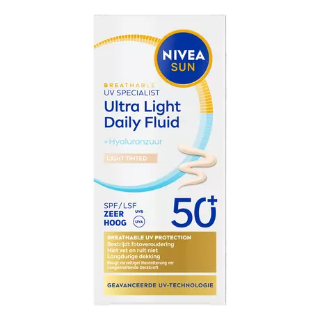 NIVEA SUN UV Face Specialist Ultra Light Daily Fluid Light Tinted SPF50+ 40 ML