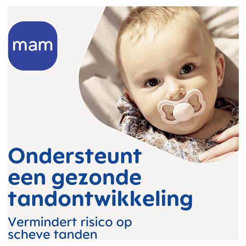 MAM Supreme Fopspenen 6-16 maanden Pink 2 stuks