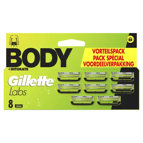 GilletteLabs Body Intimate Navulmesjes 8 stuks