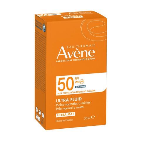 Avène Ultra Fluid Invisible Zonnebrand Gezicht SPF50 50 ML
