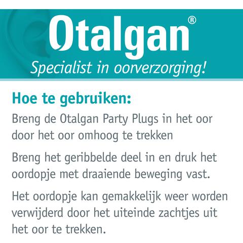 Otalgan Party Plugs 1 paar