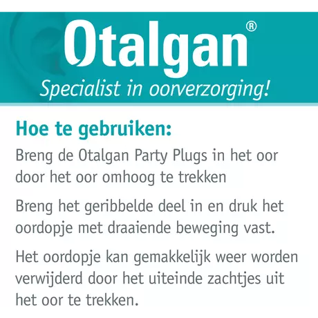 Otalgan Party Plugs 1 paar
