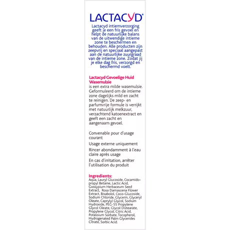 Lactacyd Gevoelige Huid Wasemulsie 200 ML