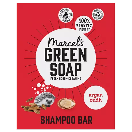 Marcel's Green Soap Argan & Oudh Shampoo Bar 90 GR
