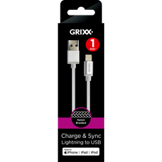Grixx Lightning to USB-A 1M White