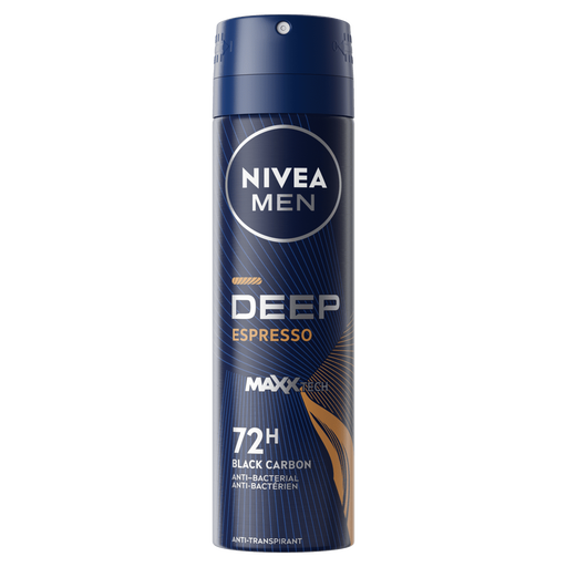 NIVEA MEN Deep Black Carbon Espresso Deodorant Spray 150 ML
