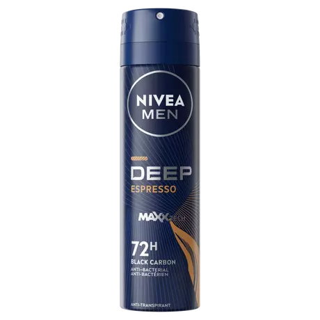 NIVEA MEN Deep Black Carbon Espresso Deodorant Spray 150 ML