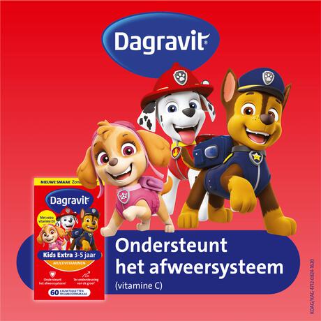 Dagravit Kids Multivitaminen Gummies Xtra 3-5 jaar 60 stuks