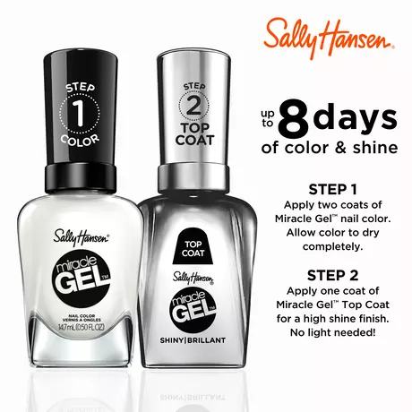 Sally Hansen Miracle Gel Nagellak 450 Get Mod Wit 14,7 ML