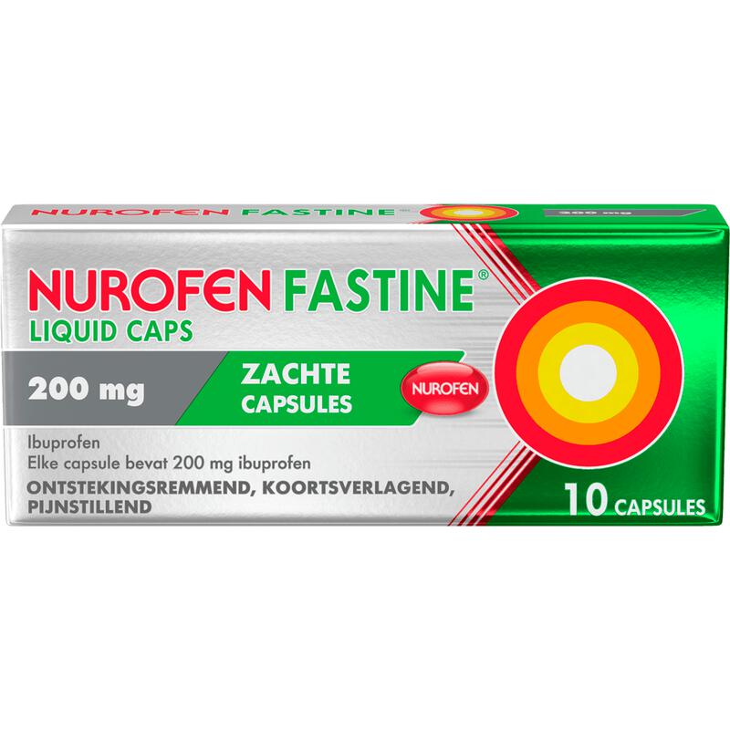 Nurofen Fastine Liquid Capsules 200 MG 10 stuks