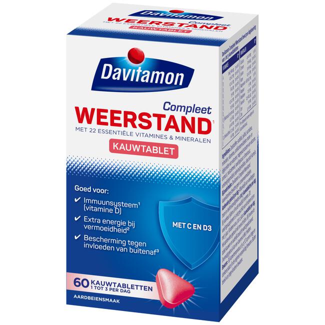 Davitamon Kauw Aardbei 60 NL
