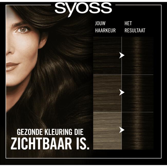 Syoss Oleo Intense 2-10 Bruinzwart/Châtain Noir