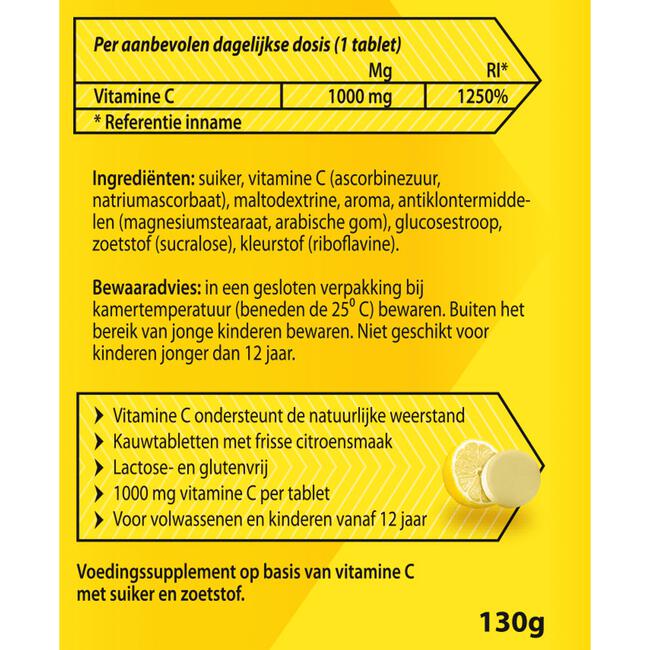 Roter Vitamine C 1000 mg citroen 50 tabletten