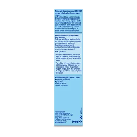 Azaron Anti-Muggen 9,5% DEET Spray 100 ML
