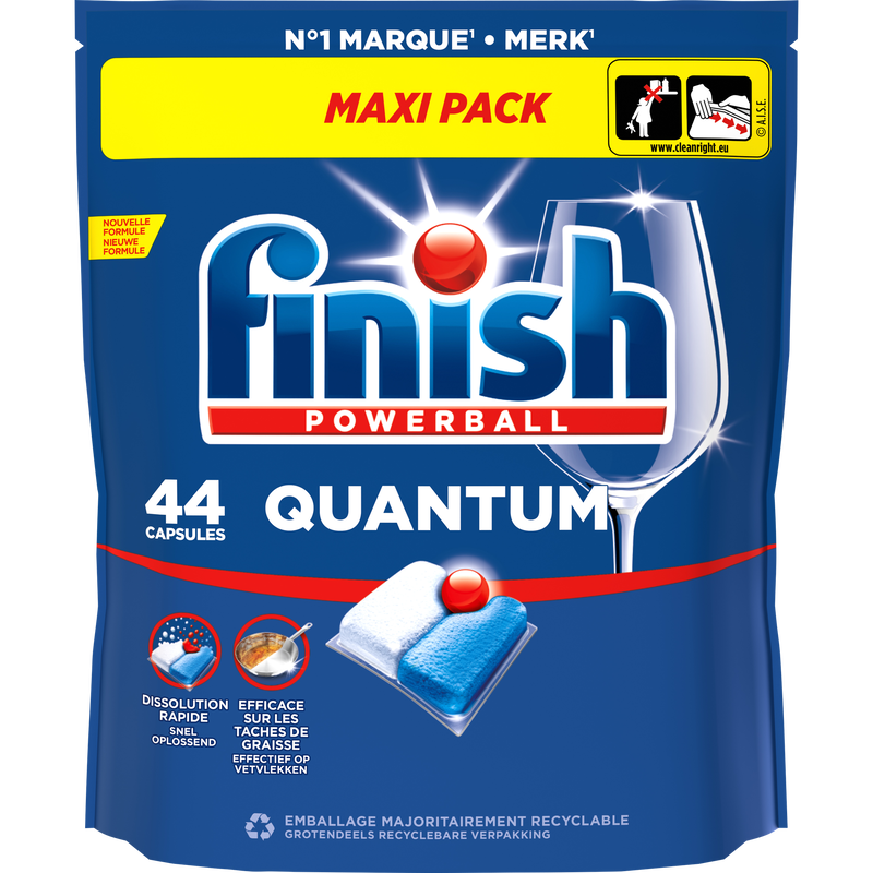 Finish Quantum All In One Regular Vaatwastabletten 44 capsules