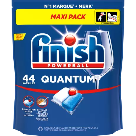 Finish Quantum All In One Regular Vaatwastabletten 44 capsules&nbsp;