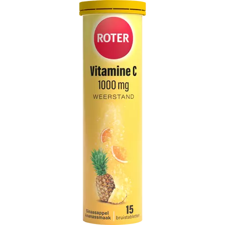 Roter Vitamine C 1000 MG Sinaasappel Ananas Bruistabletten 15 stuks