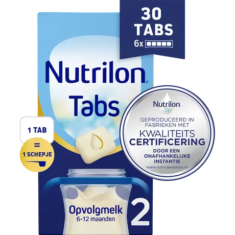 Nutrilon 2 Opvolgmelk 6-12 Maanden Tabs 27 gram