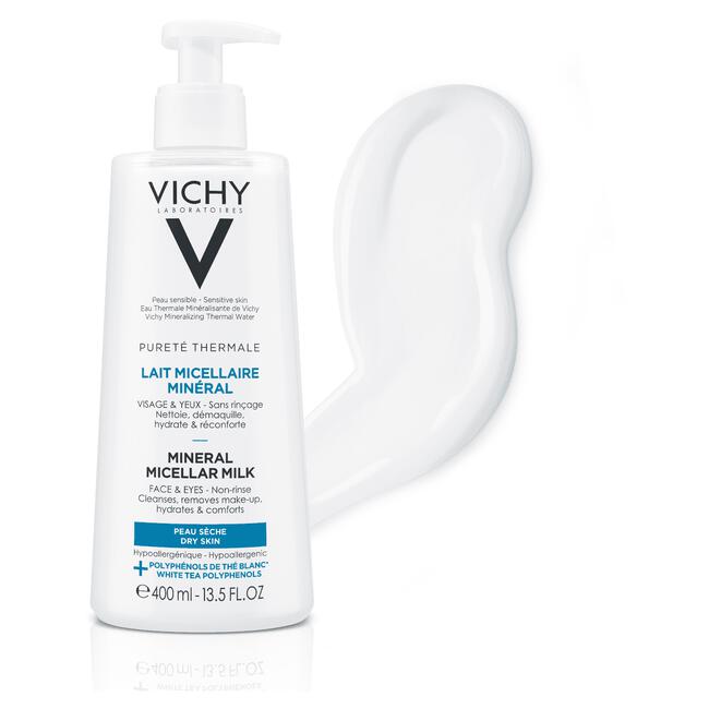 Vichy Pureté Thermale Micellaire Reinigingsmelk Droge Huid 400 ML