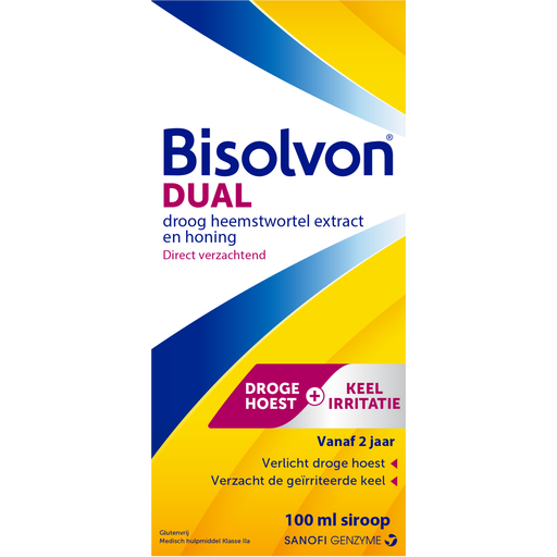 Bisolvon Dual Siroop Bij Droge Hoest En Keelirritatie 100 ML