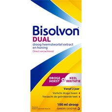 Bisolvon Dual Siroop Bij Droge Hoest En Keelirritatie 100 ML