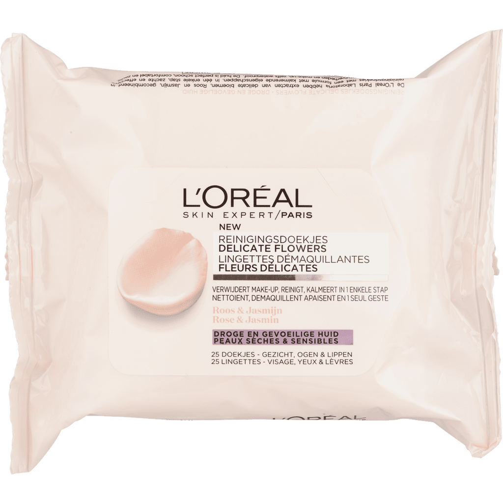 L'Oréal Paris Delicate Flowers Reinigingsdoekjes 25 EA Etos
