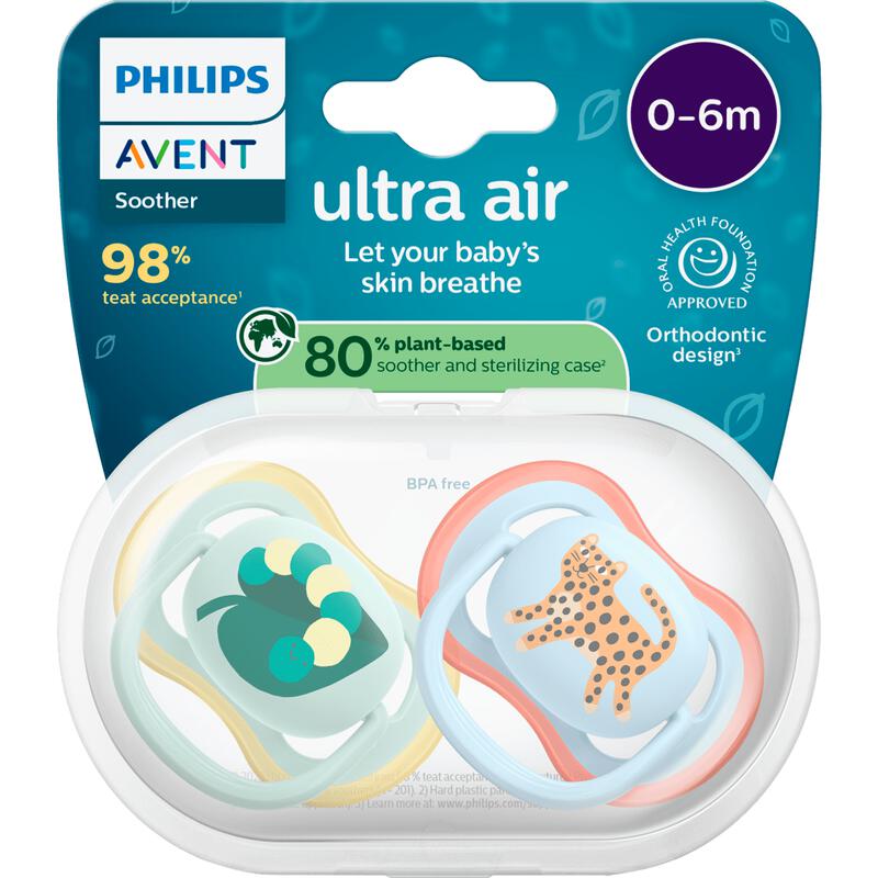 Philips Avent Fopspeen Ultra Air Day 0-6M SCF087/02 2 stuks