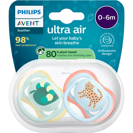 Philips Avent Fopspeen Ultra Air Day 0-6M SCF087/02 2 stuks