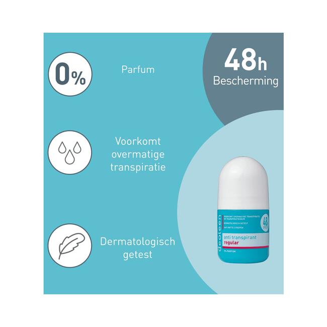 Deoleen Regular Anti-Transpirant Deodorant Roller 50 ML