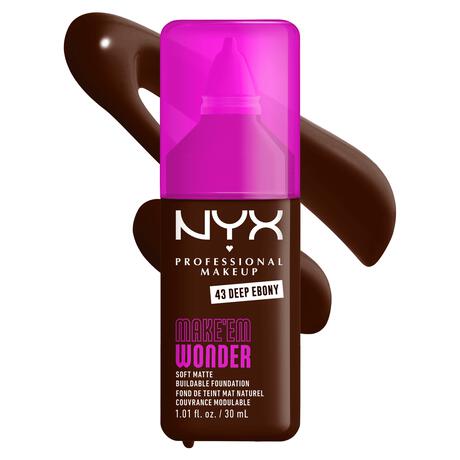 NYX Professional Makeup Make 'EM Wonder Foundation 43 Deep Ebony