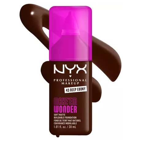 NYX Professional Makeup Make 'EM Wonder Foundation 43 Deep Ebony