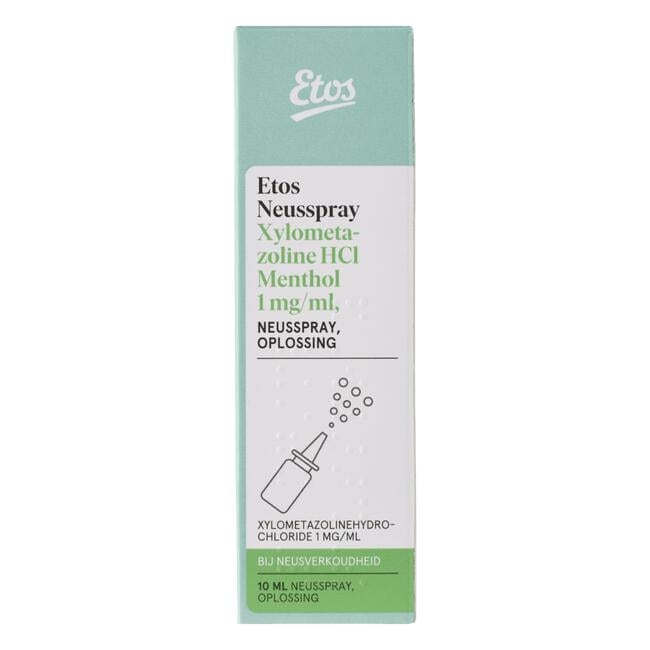 Etos Xylometazoline HCl Menthol 1 MG/ML Neusspray