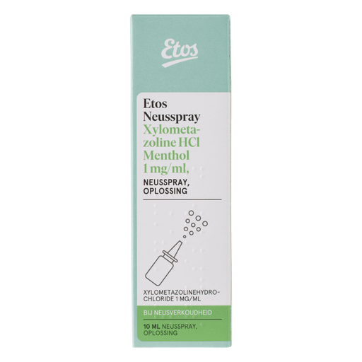 Etos Neusspray Xylometazoline HCl Menthol 1 MG/ 10ML