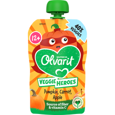 Olvarit Knijpfruit Pompoen Wortel Appel 12+ Maanden 100 gram