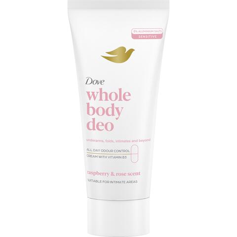 Dove Whole Body Raspberry & Rose Deodorant Cream 75 gram