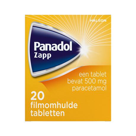 Panadol Zapp Paracetamol 500 MG Filmomhulde Tabletten 20 stuks